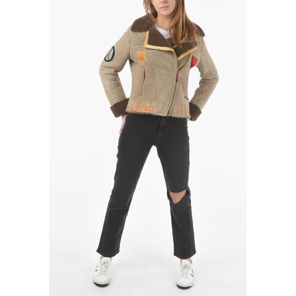 Embroidered Shearling Jacket - Picture 5 of 5